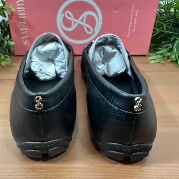 Sam & Libby Womens Lanie Logo Driver Loafers Black Size 9 - Picture 6 of 9